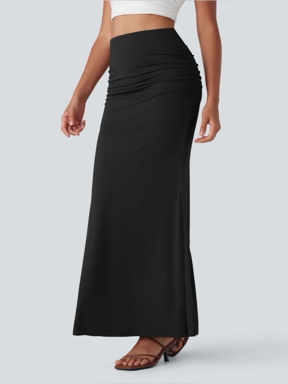 Halara High Waisted Tummy Control Mermaid Midi Skirt, Size XL - NWT